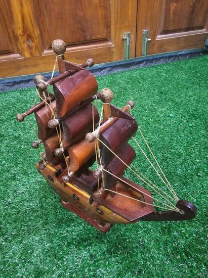 เรือสำเภาไม้สัก​ ​ของแต่งบ้าน​ ​ของตั้งโชว์​  ของแต่งบ้านเสริมฮวงจุ้ย​ รูปที่ 5