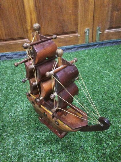 เรือสำเภาไม้สัก​ ​ของแต่งบ้าน​ ​ของตั้งโชว์​  ของแต่งบ้านเสริมฮวงจุ้ย​ รูปที่ 6