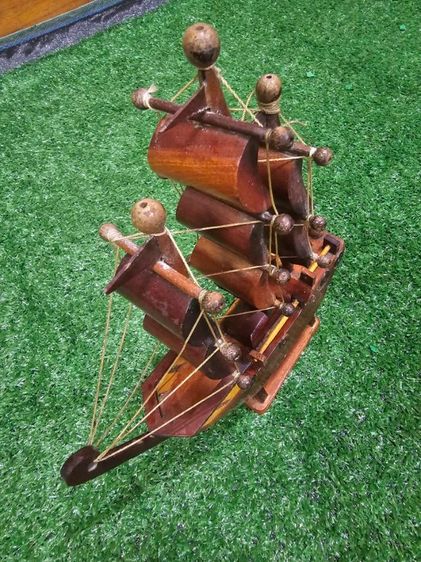 เรือสำเภาไม้สัก​ ​ของแต่งบ้าน​ ​ของตั้งโชว์​  ของแต่งบ้านเสริมฮวงจุ้ย​ รูปที่ 4