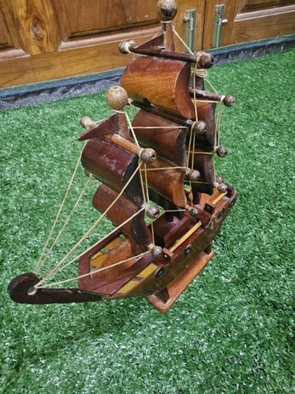 เรือสำเภาไม้สัก​ ​ของแต่งบ้าน​ ​ของตั้งโชว์​  ของแต่งบ้านเสริมฮวงจุ้ย​ รูปที่ 2