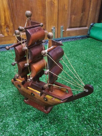 เรือสำเภาไม้สัก​ ​ของแต่งบ้าน​ ​ของตั้งโชว์​  ของแต่งบ้านเสริมฮวงจุ้ย​ รูปที่ 8