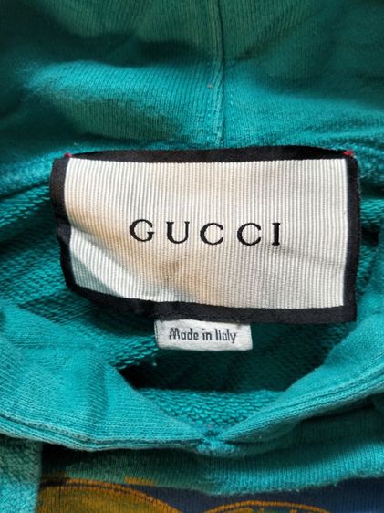 ขอขายเสื้อสเวตเตอร์ฮู้ดแบรนด์ Gucci รุ่น Planet UFO ของแท้ made in Italy.ไซส์ M สำหรับท่านหญิงสีฟ้าน้ำทะเลขนาดหน้าอก 23 นิ้ว. รูปที่ 5