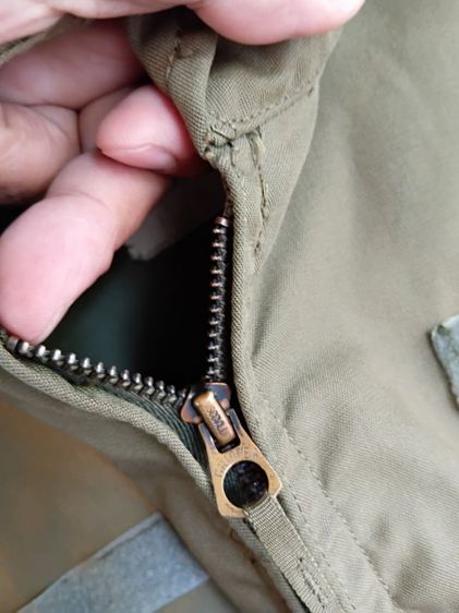 Vintage Jacket US Army Flyer's Lightweight Nomex Green Bomber Style Size Med-Reg รูปที่ 8