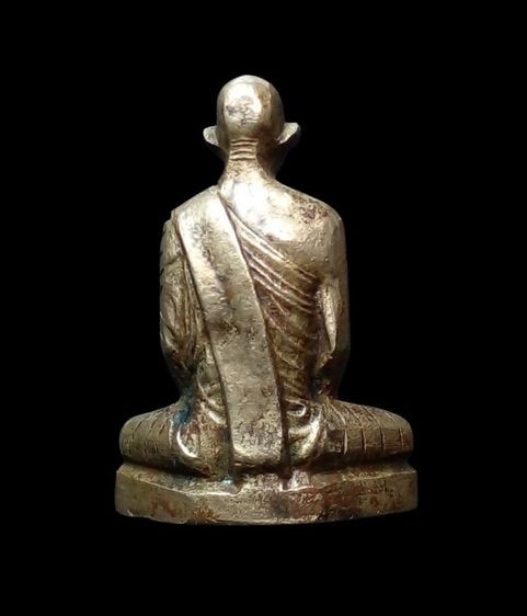 รูปเหมือนปั๊ม หลวงพ่อเดิม วัดหนองโพ เนื้ออัลปาก้า ปี 2482 รูปที่ 2