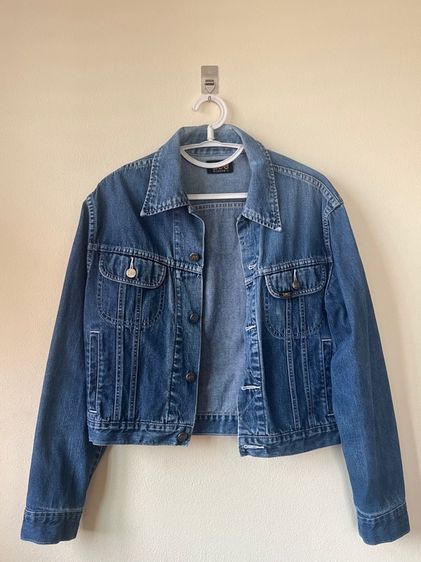 ฟ้า เสื้อยีนส์ผู้หญิงแขนยาว Lee Riders size L สีคราม(มือสอง)