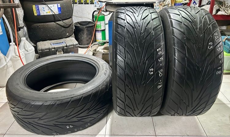 ยางมือสองLENSO FINEX 255 50 18 ปี23 2เส้น