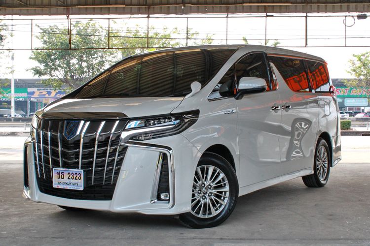 Toyota Alphard 2020 2.5 Hybrid SR C-Package E-Four 4WD Sedan ไฮบริด ไม่ติดแก๊ส เกียร์อัตโนมัติ ขาว รูปที่ 3