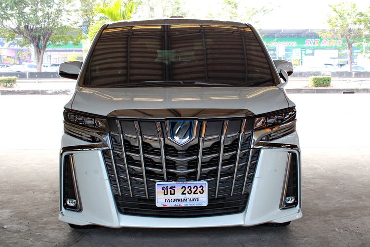 รถ Toyota Alphard 2.5 Hybrid SR C-Package E-Four 4WD สี ขาว