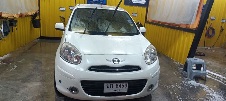 Nissan March 2011 1.2 E Sedan เบนซิน ไม่ติดแก๊ส เกียร์อัตโนมัติ ขาว รูปที่ 3