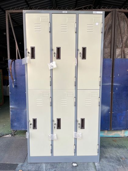 ตู้ล๊อคเกอร์เหล็ก Locker แบบ 6 ช่อง แบรนท์ Sure