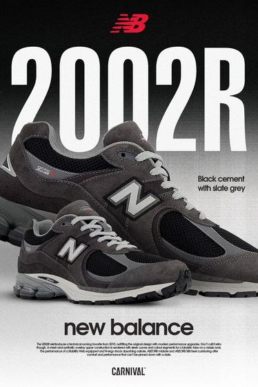 New Balance 2002R Black Japan รูปที่ 5