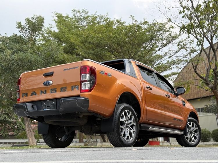 Ford Ranger 2021 2.0 Hi-Rider Wildtrak Pickup ดีเซล ไม่ติดแก๊ส เกียร์อัตโนมัติ ส้ม รูปที่ 4