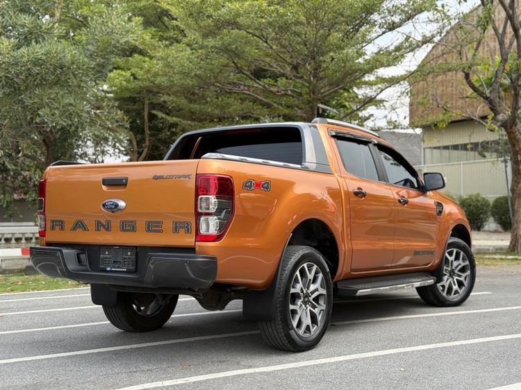 Ford Ranger 2021 2.0 Hi-Rider Wildtrak Pickup ดีเซล ไม่ติดแก๊ส เกียร์อัตโนมัติ ส้ม รูปที่ 3