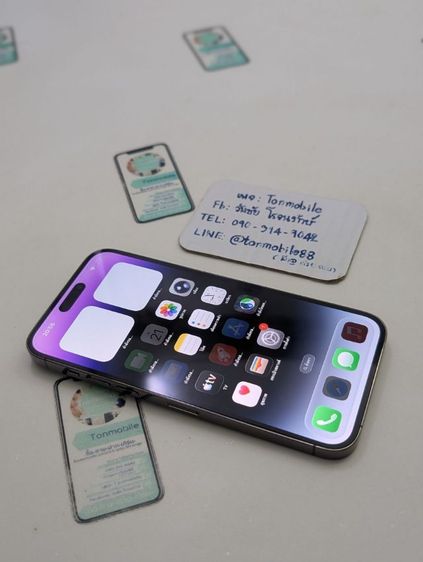 128 GB ขาย เทิร์น iPhone 14 Pro Max 128 Purple LL A มีตัวเครื่องอย่างเดียว ไม่มีอุปกรณ์อื่น สุขภาพแบต 100 เพียง 12,990 บาท ครับ 