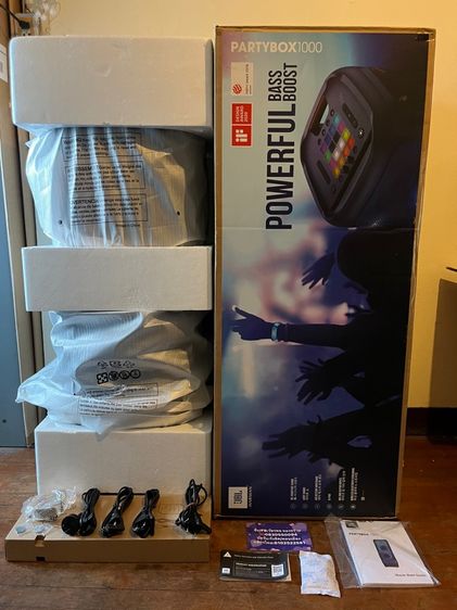 JBL PartyBox 1000 ศูนย์ไทย สภาพนางฟ้า  --เครื่องศูนย์ไทย อายุ1เดือน ประกัน14เดือน-- --ล็อตสุดท้าย มีใบเสร็จ-ใบประกันให้ครบ-- รูปที่ 4