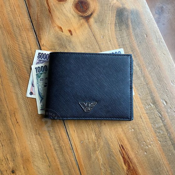 อื่นๆ หนังเทียม ไม่ระบุ ดำ EMPORIO ARMANI Wallet แบรนด์แท้ นำเข้า JAPAN