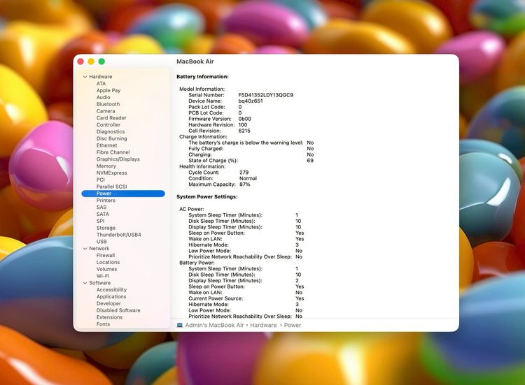 MacBook Air 13.6-inch M3 2024 Ram8GB SSD256GB Starlight  รูปที่ 13