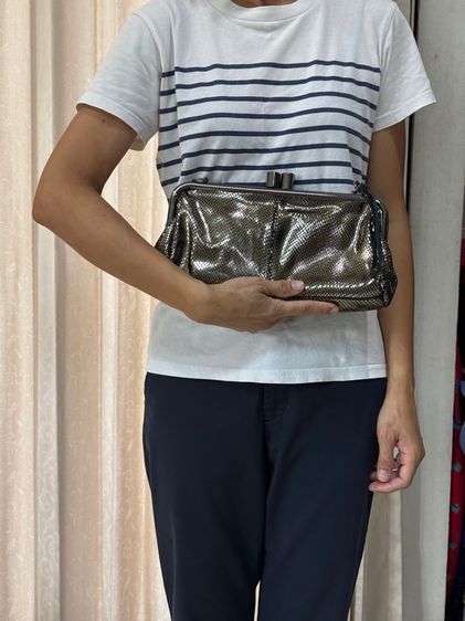 กระเป๋าคลัตช์ มือสอง หนังแท้ รูปที่ 5