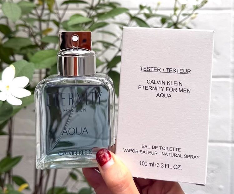 น้ำหอมแท้ 💯CK Eternity Aqua for Men EDT 100ml งานกล่อง tester สุภาพ เท่ มีคลาส หอมสดชื่นแบบผู้ชายยุคใหม่ รูปที่ 4