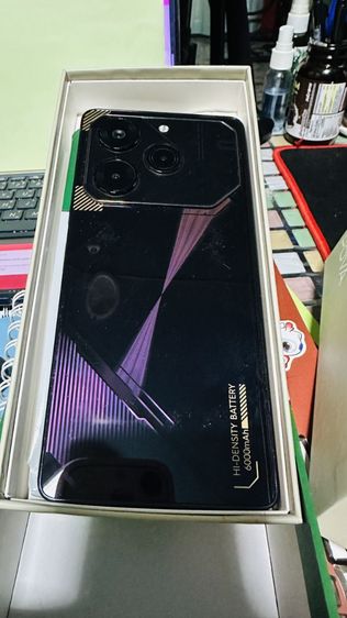 มือสอง ขายเปลี่ยนรุ่น Techno prova 6 pro 5 g  แรม24,256  ถ่ายรูปกล้องหน้า หลัง พร้อมกันได้ สภาพดี ไม่เสียหาย อุปกรณ์ครบ    รูปที่ 2