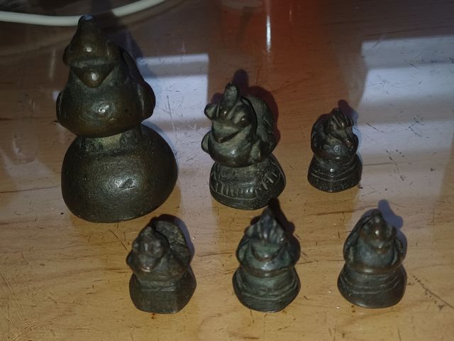 ลูกเป้งโบราณ เนื้อสำริด 6อัน รูปที่ 4