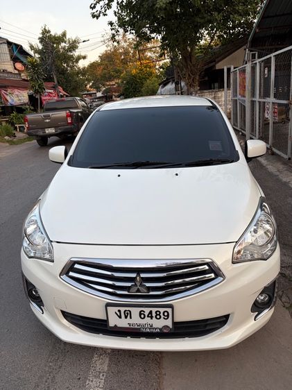 Mitsubishi Attrage 2017 1.2 GLS Utility-car เบนซิน ไม่ติดแก๊ส เกียร์ธรรมดา ขาว รูปที่ 3