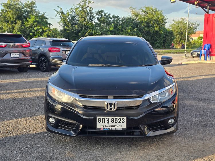 Honda Civic 2018 1.8 EL i-VTEC Sedan เบนซิน ไม่ติดแก๊ส เกียร์อัตโนมัติ ดำ รูปที่ 2