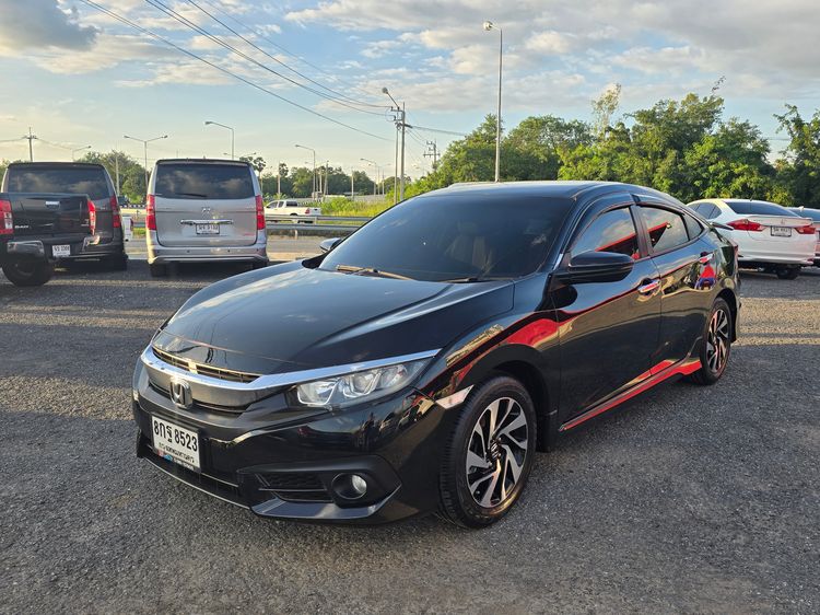 Honda Civic 2018 1.8 EL i-VTEC Sedan เบนซิน ไม่ติดแก๊ส เกียร์อัตโนมัติ ดำ รูปที่ 3