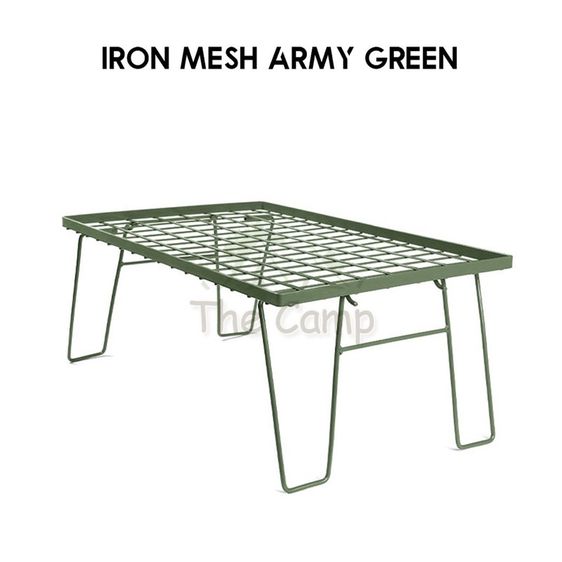 ตะแกรงเหล็ก ตาข่ายเหล็ก พับได้ แบบพกพา สําหรับตั้งแคมป์ ปิกนิกกลางแจ้ง