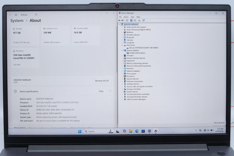 Lenovo ideaPad  Core i5 12450H RAM16GB SSD512GB - ID26010192 รูปที่ 2