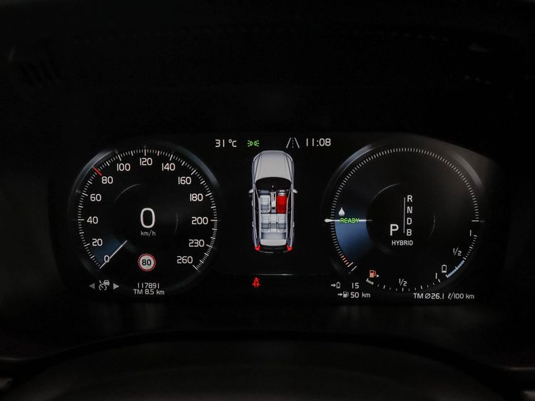 Volvo XC60 2020 2.0 RechargeT8 Inscription AWD Utility-car ปลั๊กอินไฮบริด (PHEV) เกียร์อัตโนมัติ ดำ รูปที่ 2