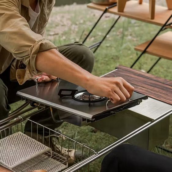 เตาแก๊ส Naturehike ใส่กับโต๊ะ IGT รูปที่ 4