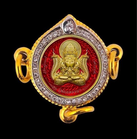 พังพระกาฬ หลวงปู่มหาศิลา สิริจันโท เนื้อฝาบาตรลงยาแดง  รูปที่ 6