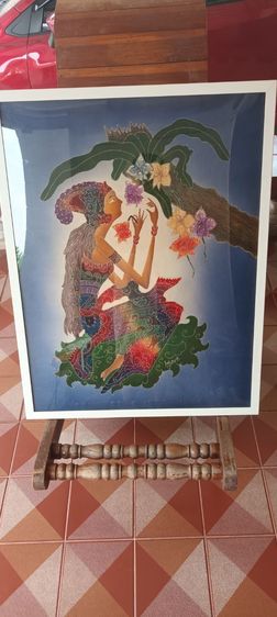 ภาพวาดผ้าบาติกที่แสดงตัวละครในวรรณคดี(Batik 'Doceration) รูปที่ 5
