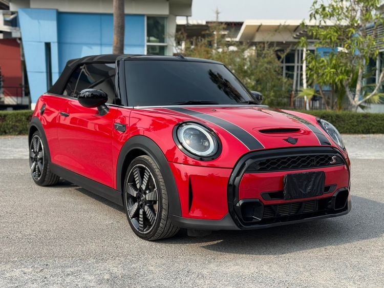 Mini Cabrio 2021 2.0 Cooper S Sedan เบนซิน ไม่ติดแก๊ส เกียร์อัตโนมัติ แดง รูปที่ 3