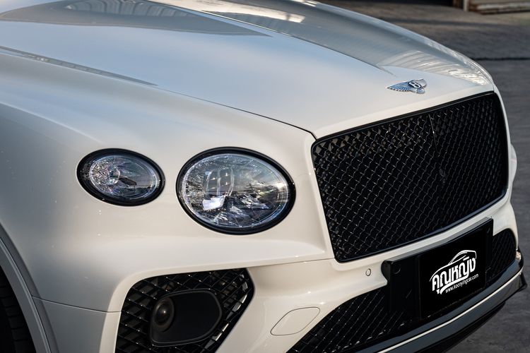Bentley Bentayga 2022 3.0 Hybrid 4WD Utility-car ปลั๊กอินไฮบริด (PHEV) ไม่ติดแก๊ส เกียร์อัตโนมัติ ขาว รูปที่ 3