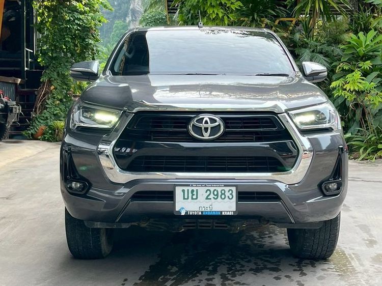 Toyota Hilux Revo 2021 Smart Cab 2.4 Mid 4WD Pickup ดีเซล ไม่ติดแก๊ส เกียร์ธรรมดา เทา รูปที่ 2
