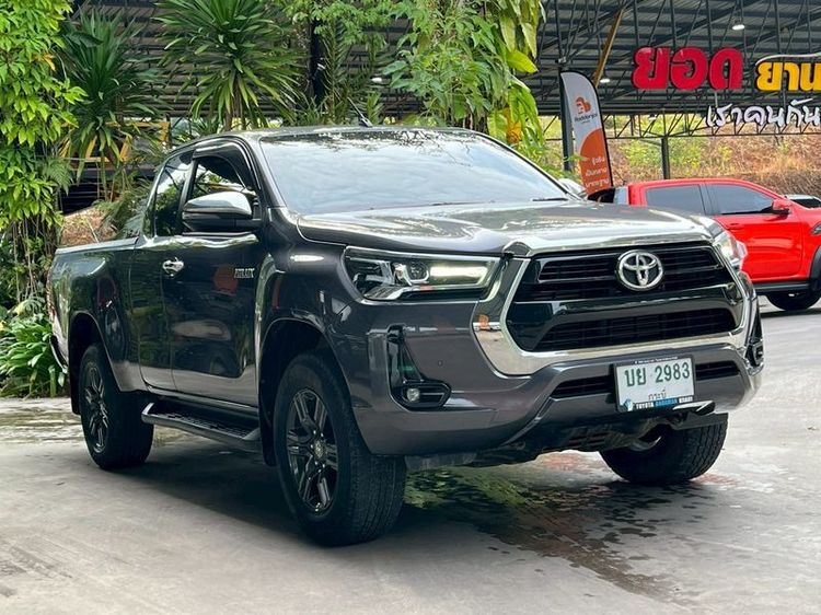 Toyota Hilux Revo 2021 Smart Cab 2.4 Mid 4WD Pickup ดีเซล ไม่ติดแก๊ส เกียร์ธรรมดา เทา รูปที่ 3