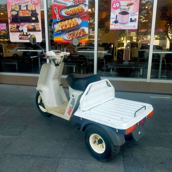 จักรยานไฟฟ่าป๊อป มือสอง จากญี่ปุ่น Honda Gyro UP เครื่องดี สีเดิม พร้อมใช้งาน เครื่องยนต์สูบเดี่ยว 2 จังหวะ แรงม้า 49 CC. ความจุถังเชื้อเพ รูปที่ 3