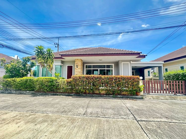 บ้านเดี่ยวชั้นเดียวขายและเช่าบ้านตัวอย่าง ตกแต่งพร้อมอยู่