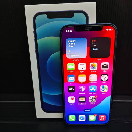 iPhone 12 64GB Blue สุขภาพแบต 84 รอบชาร์จ 653 ครั้ง อุปกรณ์ครบกล่อง รูปที่ 6