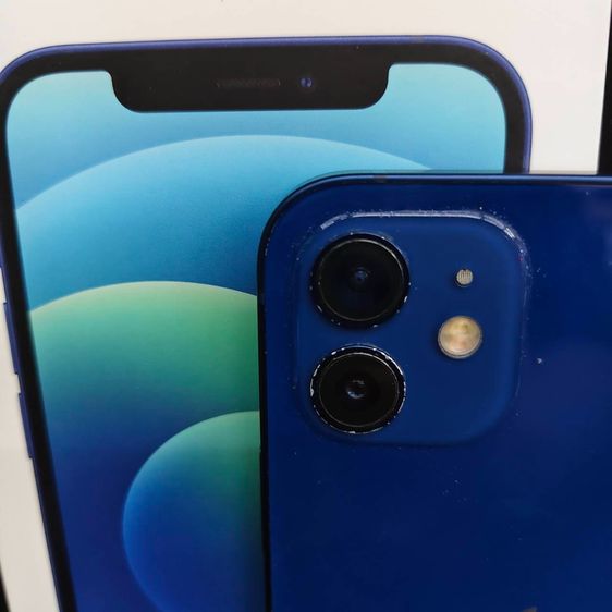 iPhone 12 64GB Blue สุขภาพแบต 84 รอบชาร์จ 653 ครั้ง อุปกรณ์ครบกล่อง รูปที่ 2