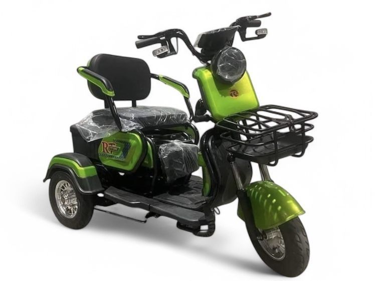 สามล้อไฟฟ้า ปรับได้ 1-2-3 ที่นั่ง DX1000 ปี 2025 • รุ่นล่ามาใหม่ หน้าไมล์ดิจิตอลบอกความเร็ว รุ่นประหยัด • มอเตอร์ 1000 วัตต์ • แบตเตอรี่กรดต รูปที่ 4