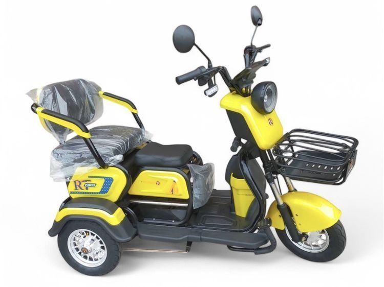 สามล้อไฟฟ้า ปรับได้ 1-2-3 ที่นั่ง DX1000 ปี 2025 • รุ่นล่ามาใหม่ หน้าไมล์ดิจิตอลบอกความเร็ว รุ่นประหยัด • มอเตอร์ 1000 วัตต์ • แบตเตอรี่กรดต รูปที่ 2