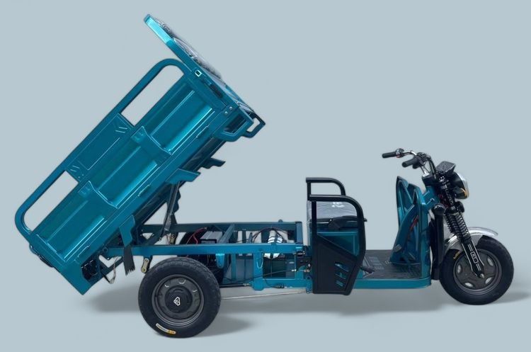 จักรยานไฟฟ้า ปี2025 อัพเกรด กระบะบรรทุก ขนาดใหญ่ ยกดั้มได้ พร้อมหลังคาครึ่งคัน มอเตอร์ 1500 w. รุ่น RT Per 1500 ขนาดรถ กว้าง 100cm. ยาว 290 รูปที่ 3