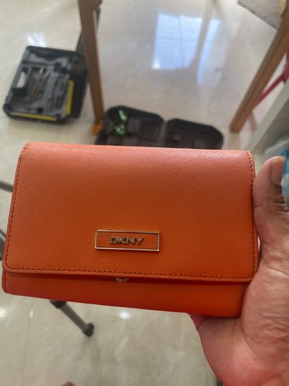หญิง ส้ม หนังแท้ อื่นๆ กระเป๋าสตางค์ DKNY