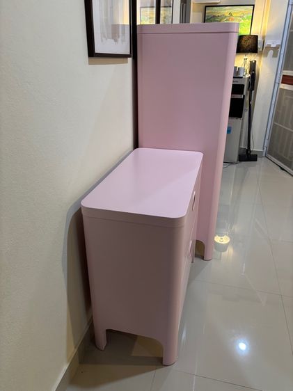 ชุดตู้เสื้อผ้า และ ตู้ลิ้นชัก ikea รุ่น BUSUNGE สีชมพู รูปที่ 10