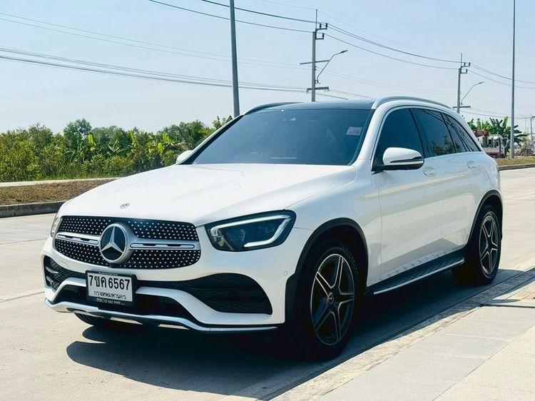 Mercedes-Benz GLC-Class 2021 GLC220d Utility-car ดีเซล ไม่ติดแก๊ส เกียร์อัตโนมัติ ขาว