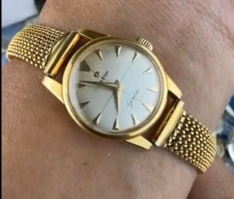 วินเทจ  Omega Geneve Gold-plated ladies