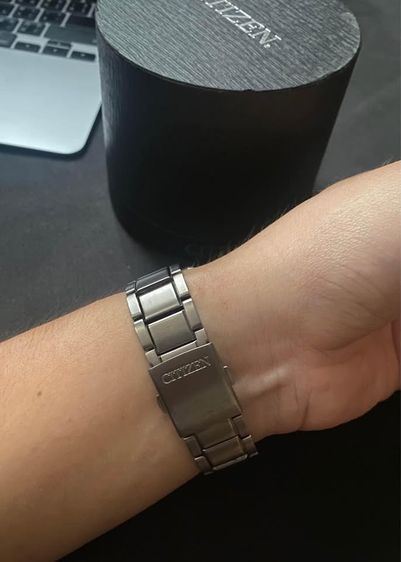 CITIZEN Eco-Drive Titanium สีน้ำเงิน สภาพ 97 รูปที่ 6